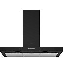 Smeg - Antracitfärgad 90cm induktionsspis med stänkskydd och köksfläkt