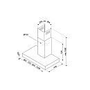 Smeg - Antracitfärgad 90cm induktionsspis med stänkskydd och köksfläkt