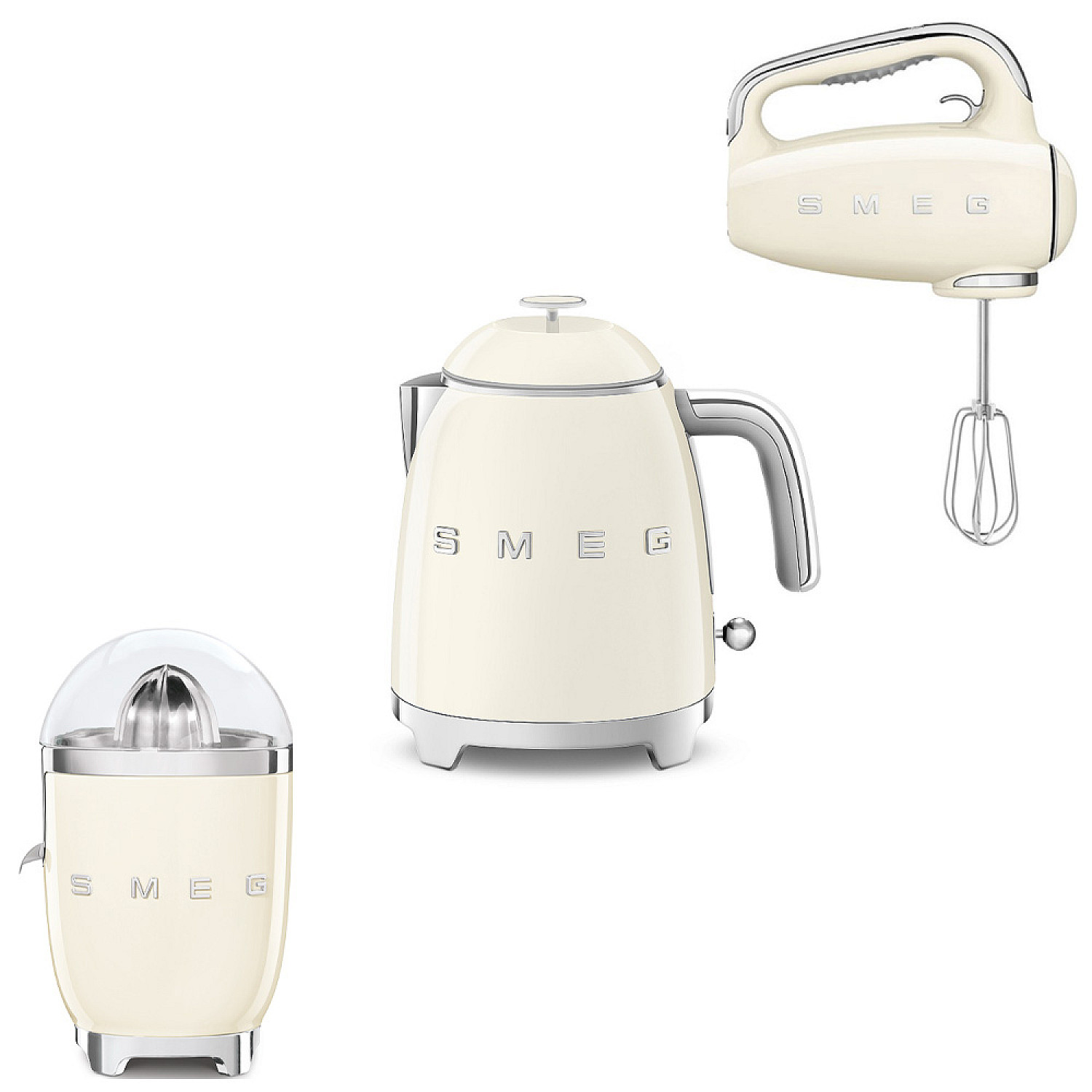 Smeg paket fresh morning - creme med 50's style