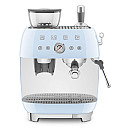 Smeg - Espresso & Citrus - Pastellblå med 50's Style