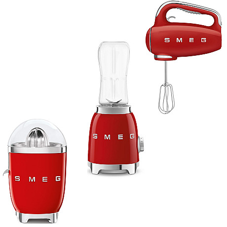 Smeg - Vispa & Mixa - Röd med 50's Style