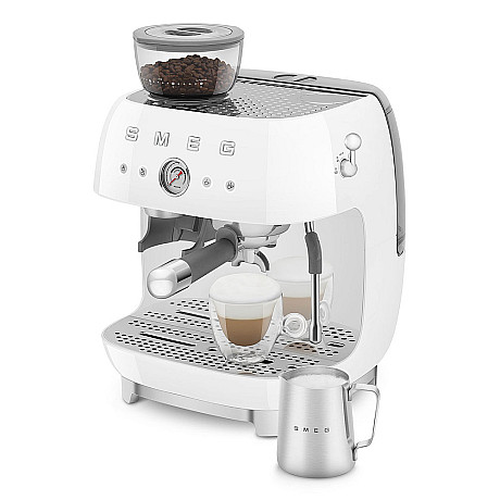 Smeg - Espresso & Citrus - Vit med 50's Style Smeg - Espresso & Citrus - Vit med 50's Style