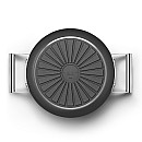 Smeg - Keramisk Gryta 24 cm Non-Stick, Svart