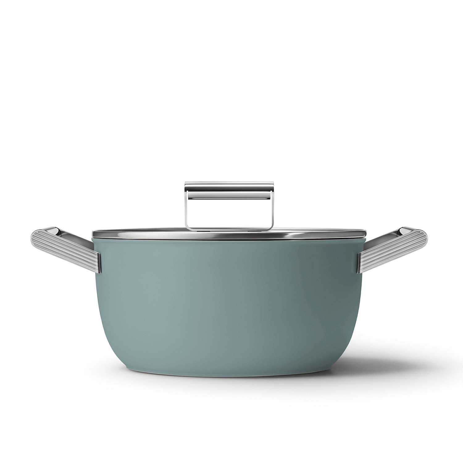 Smeg kokkärl keramisk gryta 24 cm non-stick, emerald green