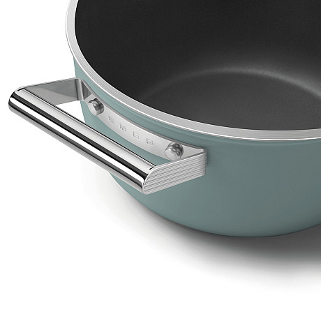 Smeg - Keramisk Gryta 24 cm Non-Stick, Emerald Green