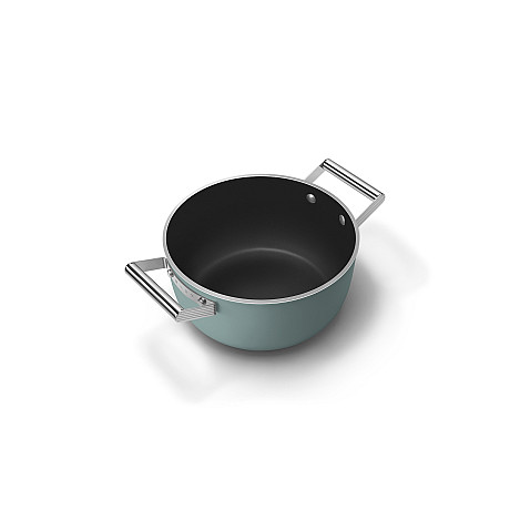 Smeg - Keramisk Gryta 24 cm Non-Stick, Emerald Green