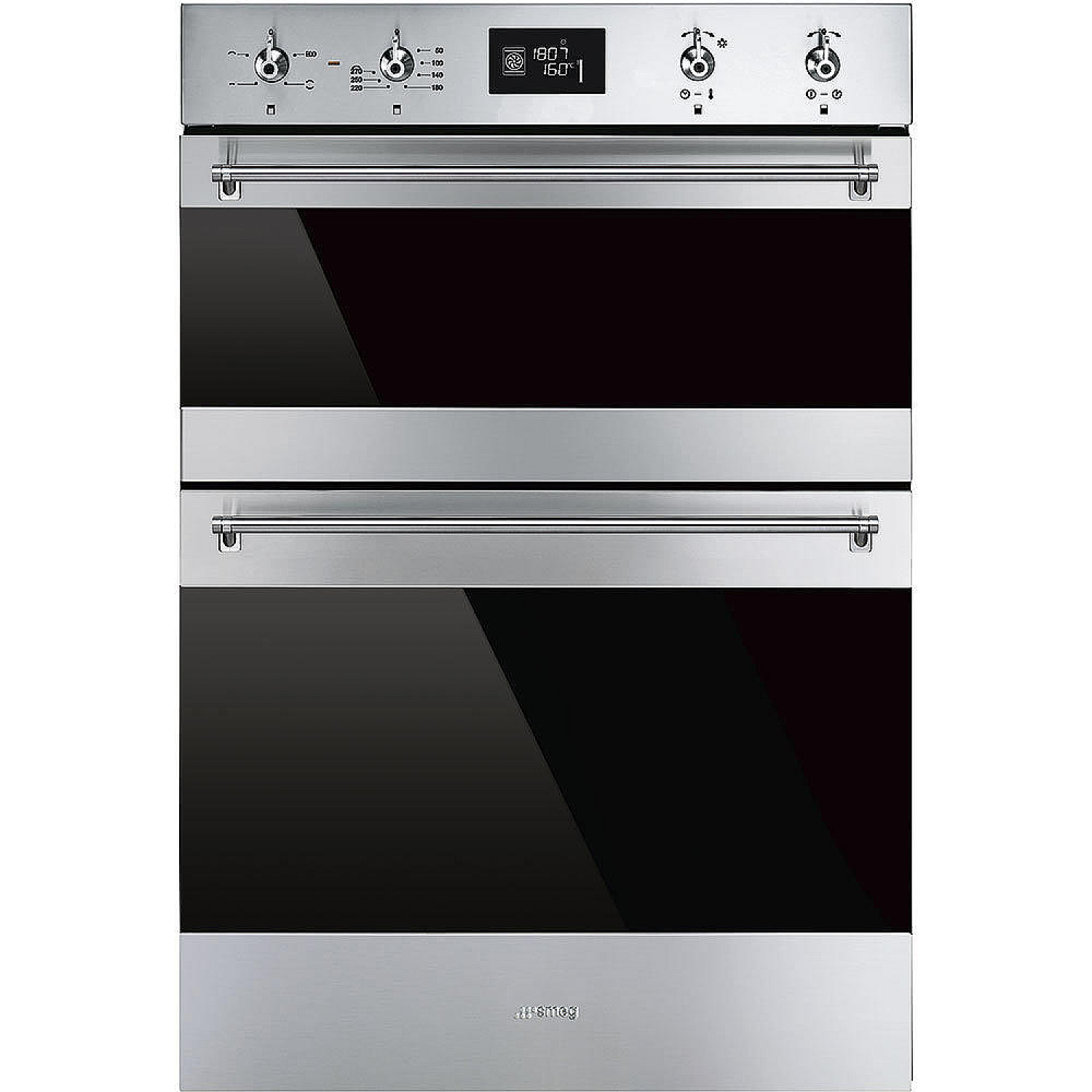 Smeg inbyggnadsugn dosf6390x dubbelugn 70l + 35l