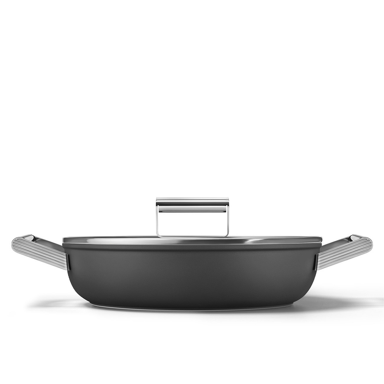 Smeg traktörpanna keramisk traktörpanna 28 cm non-stick, svart