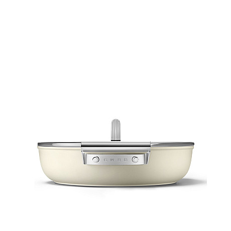 Smeg - Keramisk Traktörpanna 28 cm Non-Stick, Creme