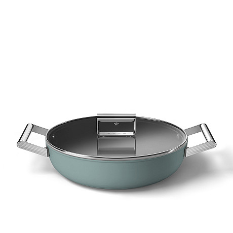 Smeg - Keramisk Traktörpanna 28 cm Non-Stick, Emerald Green