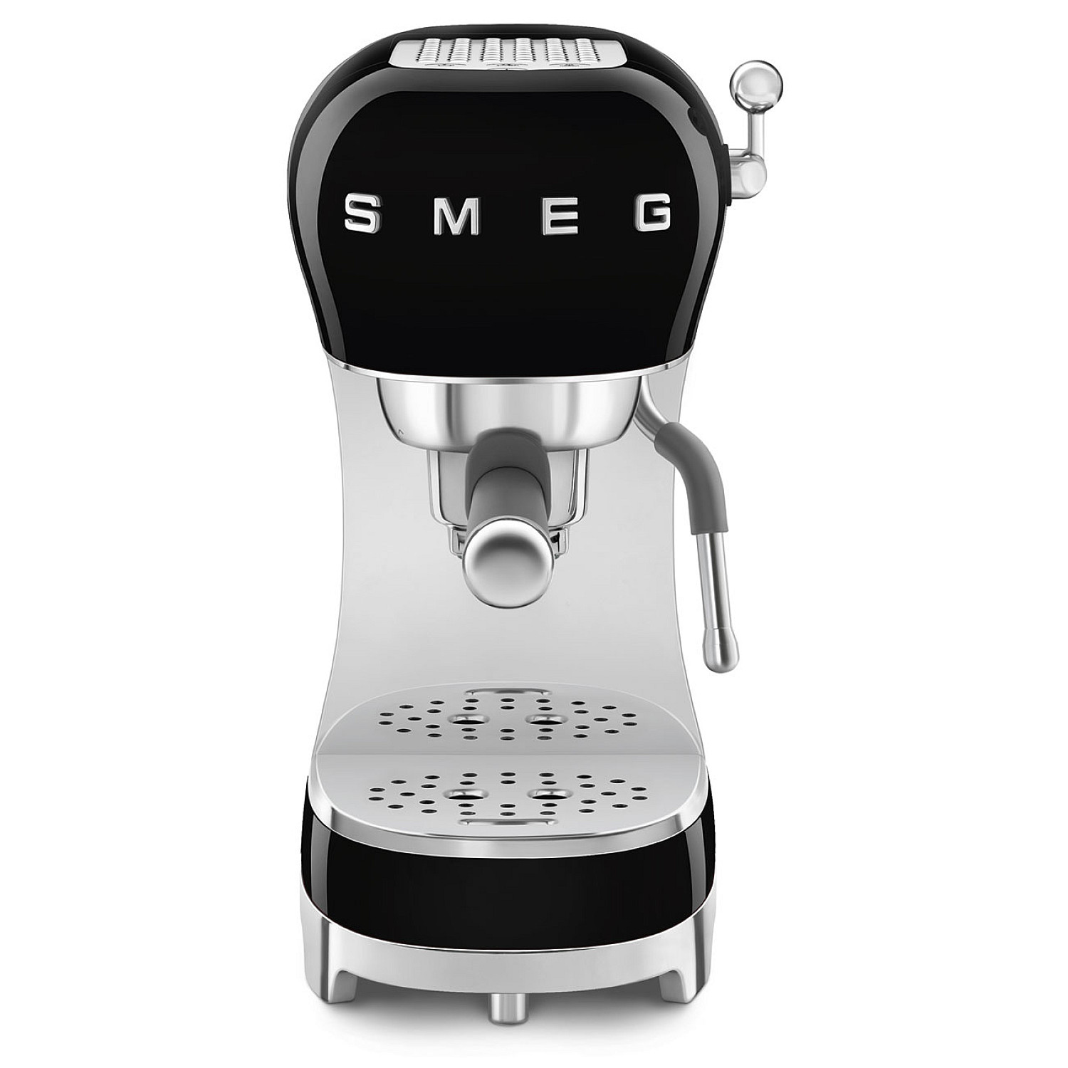 Smeg espressomaskin ecf02bleu - svart h&ouml;gblank