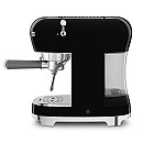 Smeg - Espresso & Mjölk - Svart med 50's Style