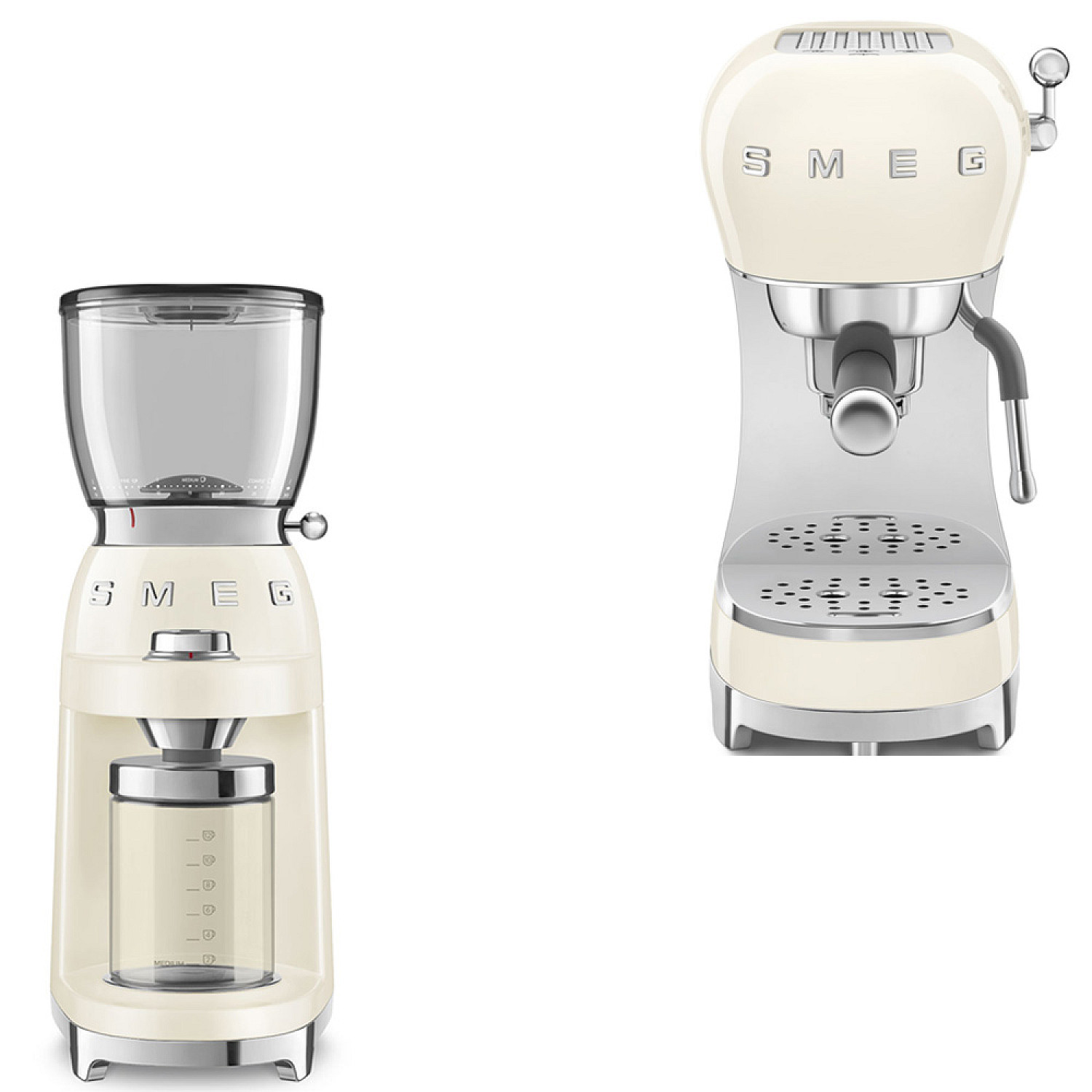 Smeg paket ecf02creu-cgf03creu - creme