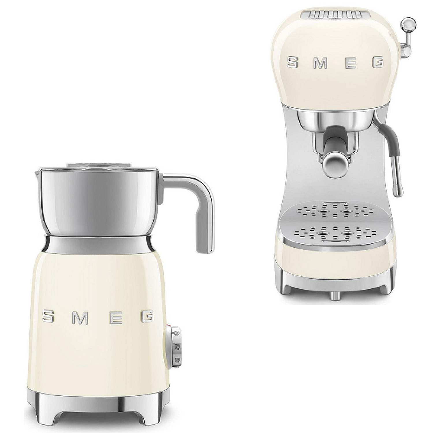 Smeg paket espresso & mj&ouml;lk - creme med 50's style