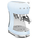 Smeg - Espresso & Mjölk - Pastellblå med 50's Style