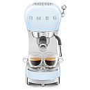 Smeg - Espresso & Mjölk - Pastellblå med 50's Style