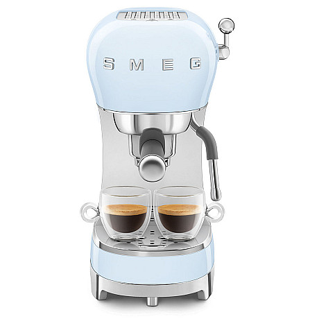 Smeg - Espresso & Mjölk - Pastellblå med 50's Style Smeg - Espresso & Mjölk - Pastellblå med 50's Style
