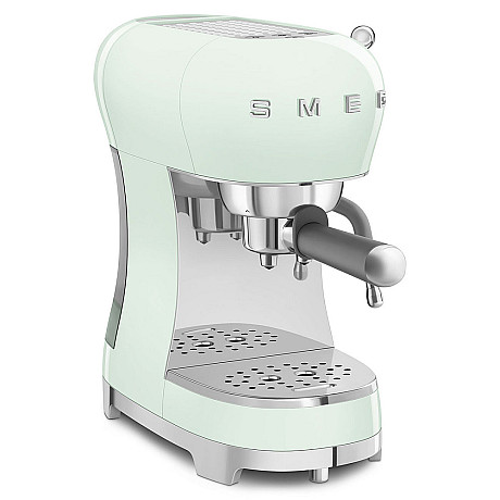 Smeg - Espresso & Mjölk - Pastellgrön med 50's Style Smeg - Espresso & Mjölk - Pastellgrön med 50's Style