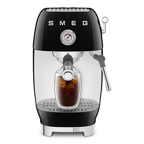 Smeg - ECF03BLEU - Manuell espresso & Cold Brew, Svart