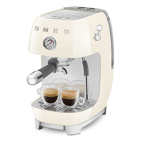Smeg - ECF03CREU - Manuell espresso & Cold Brew, Creme