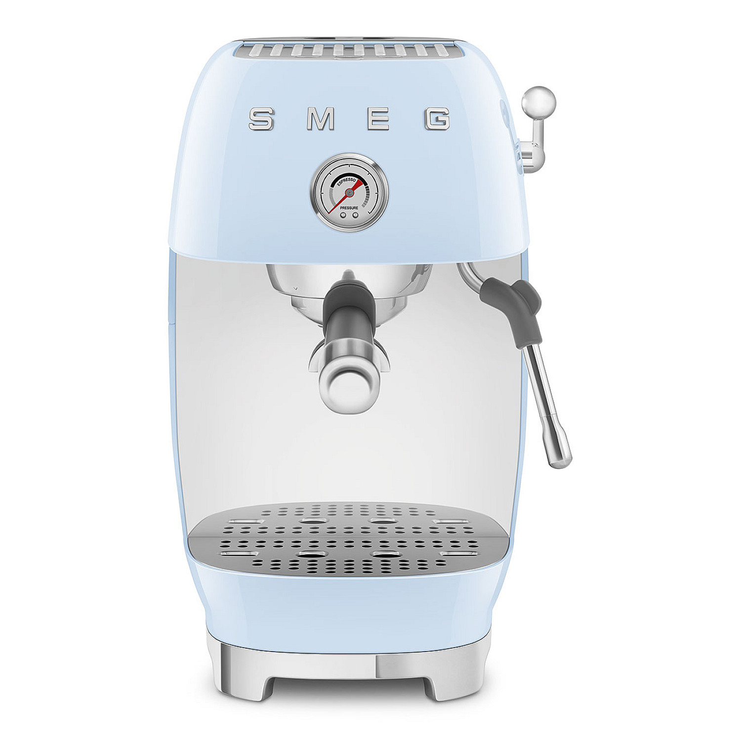 Smeg espressomaskin ecf03pbeu - manuell espresso & cold brew, pastellbl&aring;