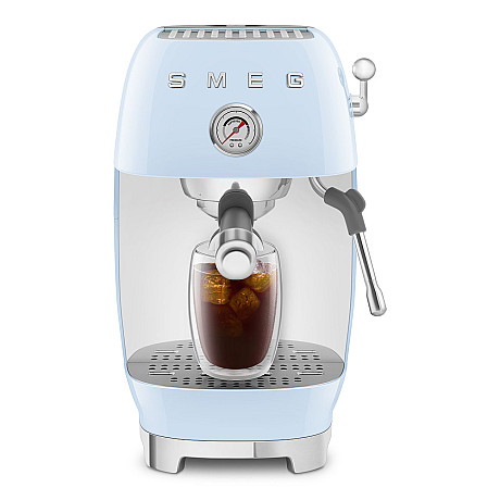 Smeg - ECF03PBEU - Manuell espresso & Cold Brew, Pastellblå
