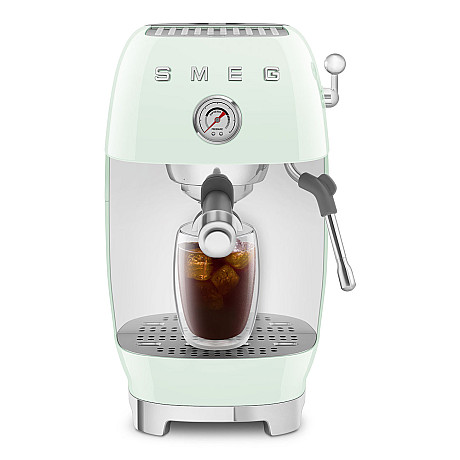 Smeg - ECF03PGEU - Manuell espresso & Cold Brew, Pastellgrön