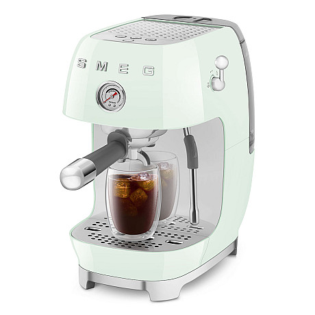Smeg - ECF03PGEU - Manuell espresso & Cold Brew, Pastellgrön