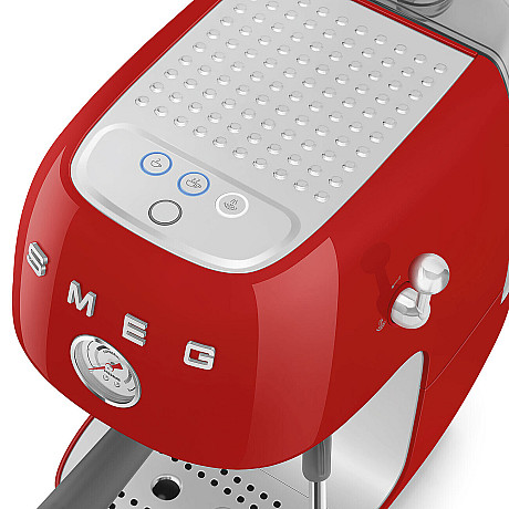 Smeg - ECF03RDEU - Manuell espresso & Cold Brew, Röd