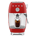 Smeg - ECF03RDEU - Manuell espresso & Cold Brew, Röd