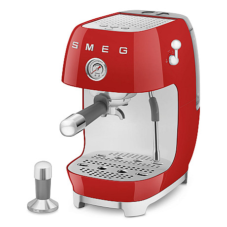 Smeg - ECF03RDEU - Manuell espresso & Cold Brew, Röd