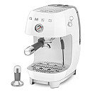 Smeg - ECF03WHEU - Manuell espresso & Cold Brew, Vit