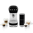 Smeg - ECF12BLEU - espressomaskin & mjölkskummare, Svart