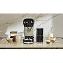 Smeg - ECF12BLEU - espressomaskin & mjölkskummare, Svart