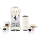 Smeg - ECF12CREU - espressomaskin & mjölkskummare, Creme