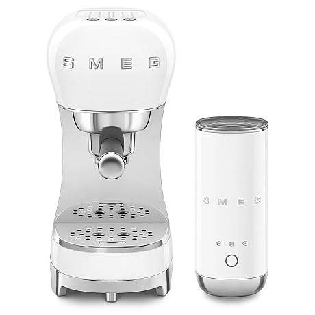 Smeg - ECF12WHEU - espresso & mjölkskummare, Vit