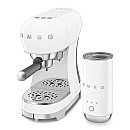 Smeg - ECF12WHEU - espresso & mjölkskummare, Vit