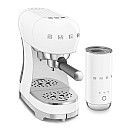 Smeg - ECF12WHEU - espresso & mjölkskummare, Vit
