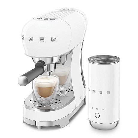 Smeg - ECF12WHEU - espresso & mjölkskummare, Vit