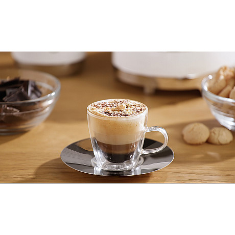 Smeg - ECF12WHEU - espresso & mjölkskummare, Vit