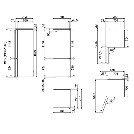 Smeg - FA3905LX6 - Rostfri, NoFrost
