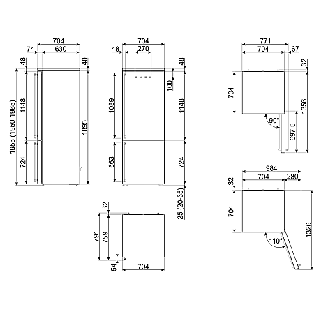 Smeg - FA8005RPO6 - Creme, Colonial Smeg - FA8005RPO6 - Creme, Colonial
