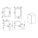 Smeg - FAB10HRDIT6 - 50's style med statisk kylsystem