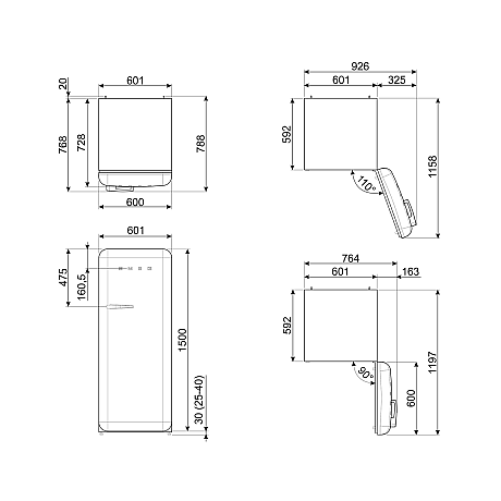 Smeg - FAB28RDEG6 - 50's Style Smeg - FAB28RDEG6 - 50's Style