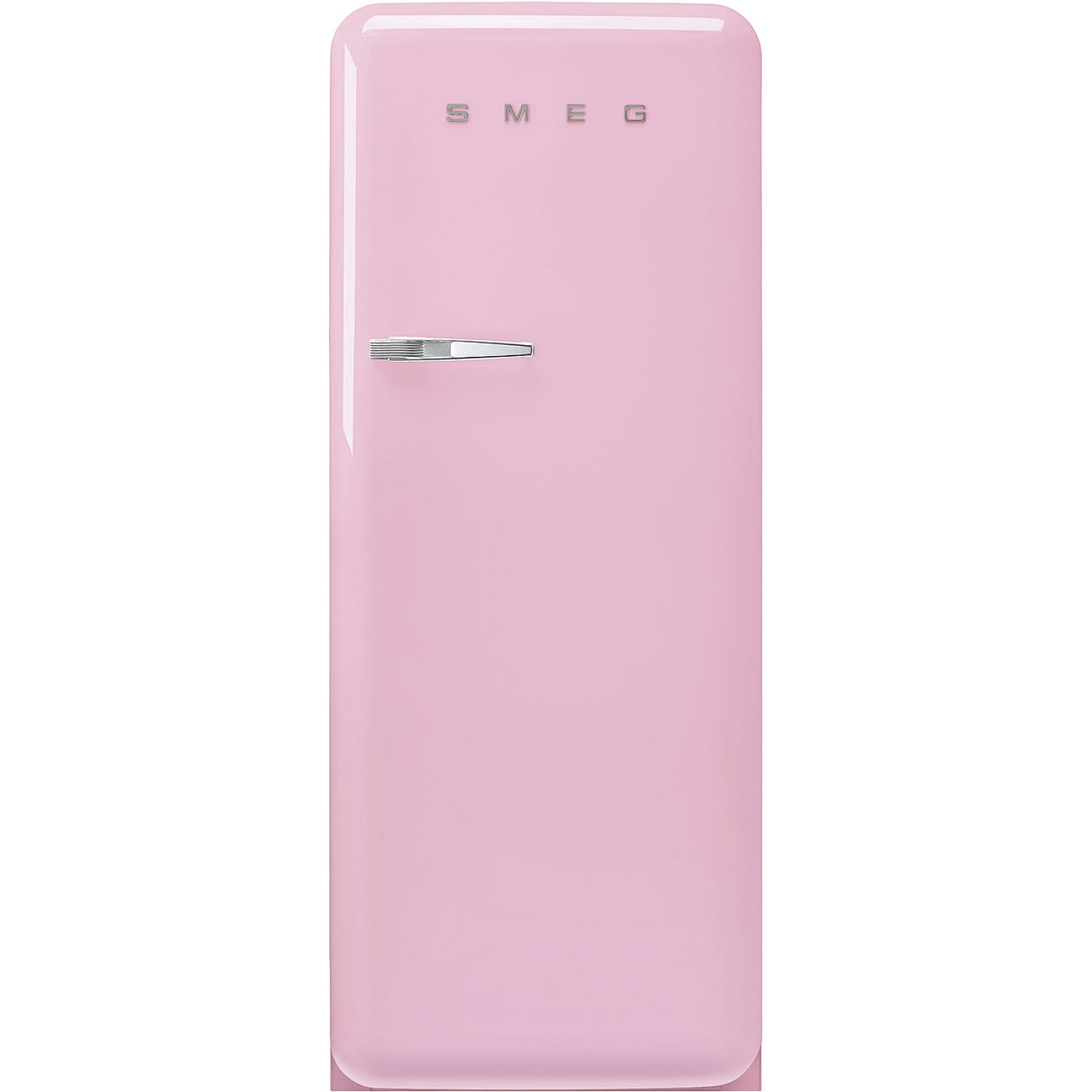 Smeg kylskåp med frysfack fab28rpk6 - rosa, 50's style