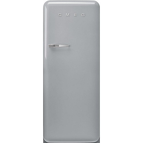 Smeg kylskåp med frysfack fab28rsv6 - silver, 50's style
