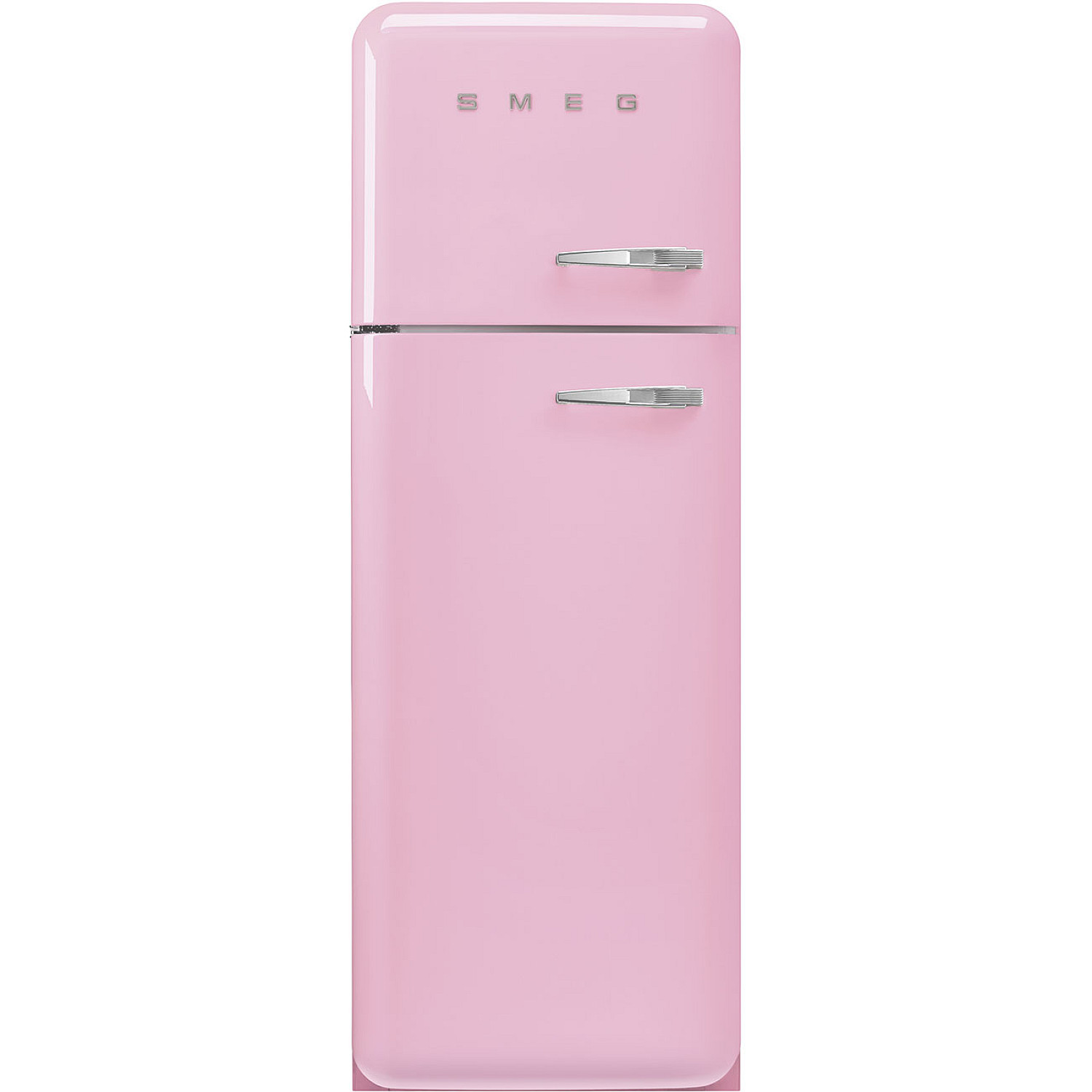 Smeg frys över kylskåp fab30lpk6 - rosa, 50's style