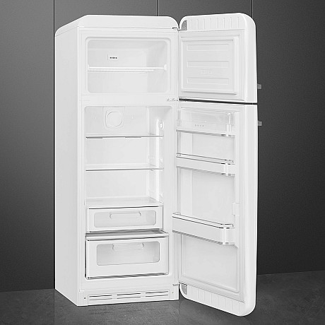 Smeg - FAB30RWH6 - Vit, 50-talsdesign, Tyst & LED belysning