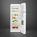 Smeg - FAB30RWH6 - Vit, 50-talsdesign, Tyst & LED belysning