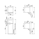 Smeg - FAB30RWH6 - Vit, 50-talsdesign, Tyst & LED belysning